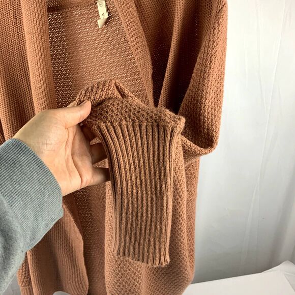 Wishlist (VICI Collection) Dolman/Batwing Open Cardigan Sweater Coral Size M/L - Picture 5 of 14